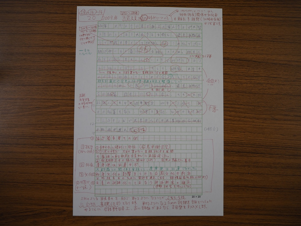 学習院大文学部の傾向と対策 大学受験のための日本史 吉田塾